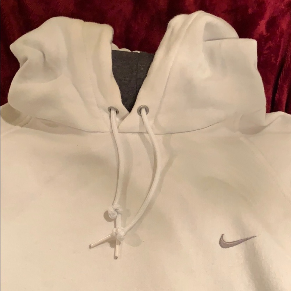 White nike hoodie